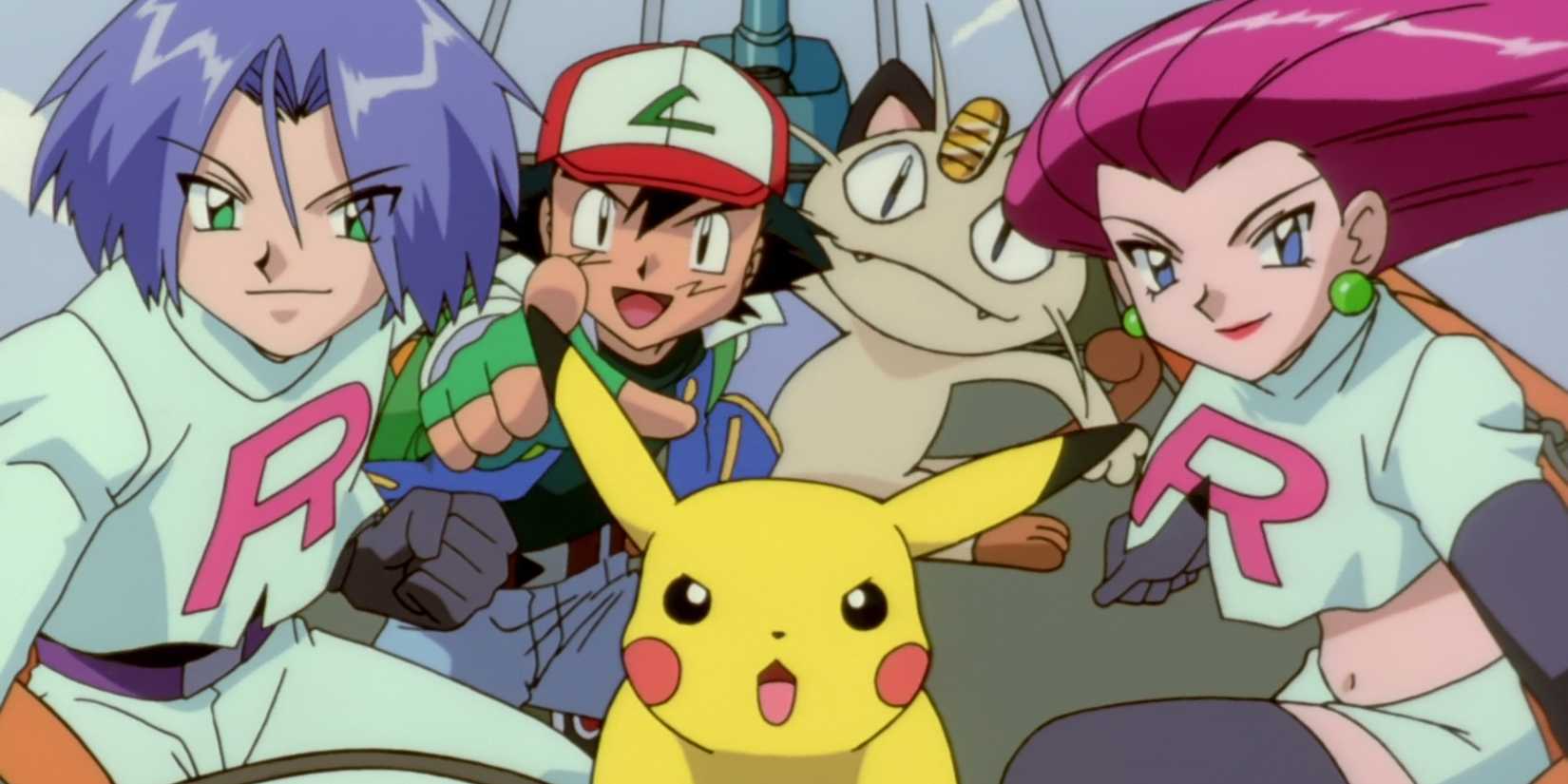 Pokemon The Movie 2000 Pikachu Ash Meowth Jessie and James