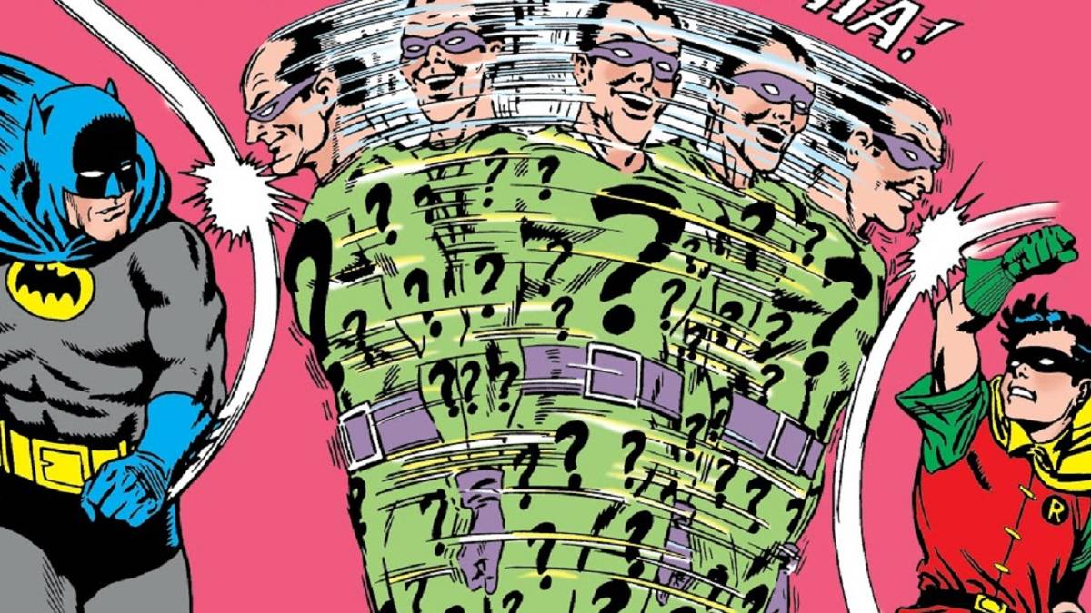 Batman Riddler Hand Turkey When the Riddler's Plan Involved Him Being Repeatedly Punched in the Face