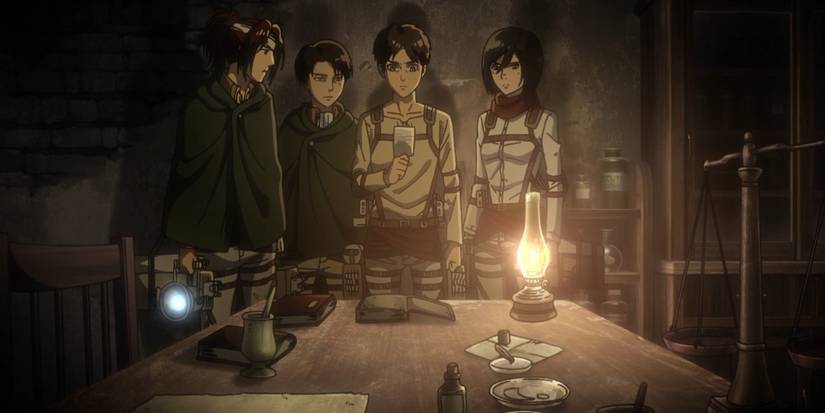 Anime Attack On Titan Eren Scouts In Jaeger Basement