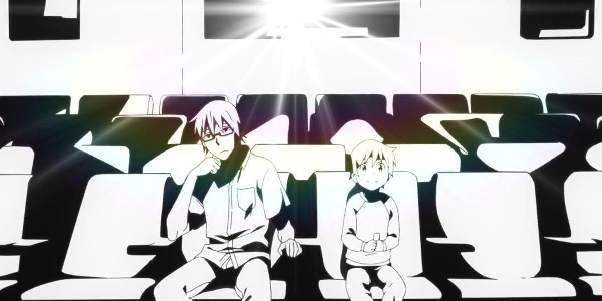 Erased Opening Theme ReRe Satoru And Child Satoru Sitting In A Theater