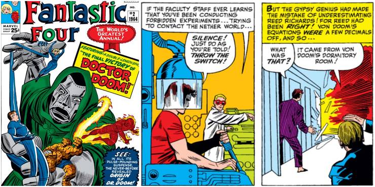 Marvel: Several Times Doctor Doom Tricked Death 15 Image result for origin of doctor Doom lab explosion