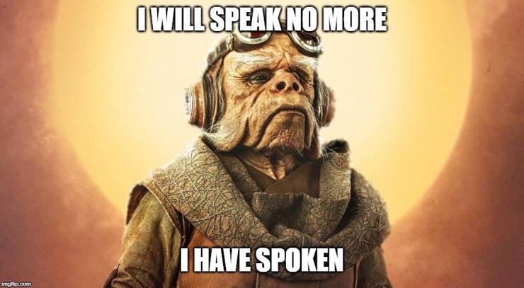 The Mandalorian: 10 Amusing "I Have Spoken" Memes 15 "07/10