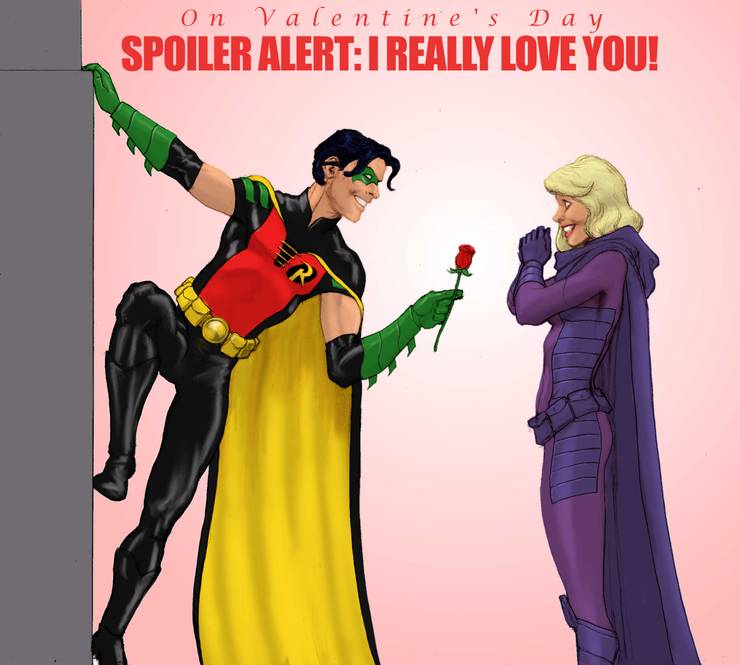 Image result for robin and spoiler burger valentines card