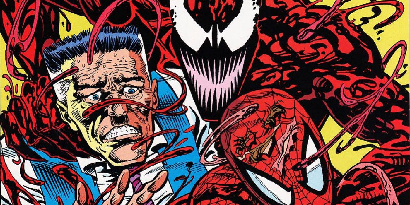 J. Jonah Jameson Gives In to Carnage's Threats in Maximum Carnage