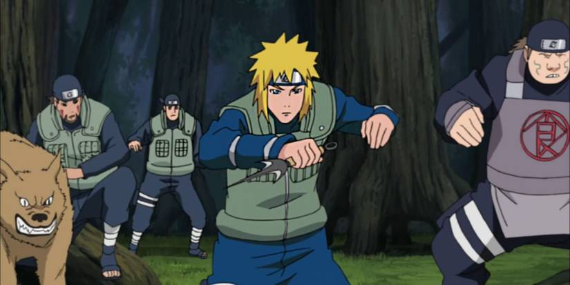Naruto _ minato surrounded by enemies
