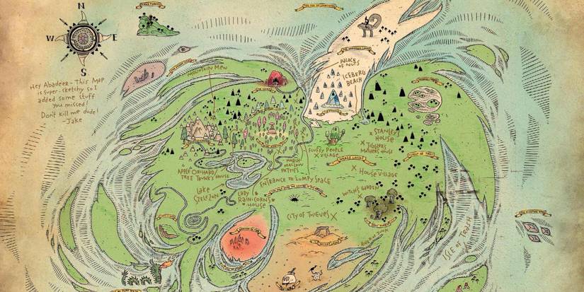 Here's How Adventure Time's Original Map Was Different
