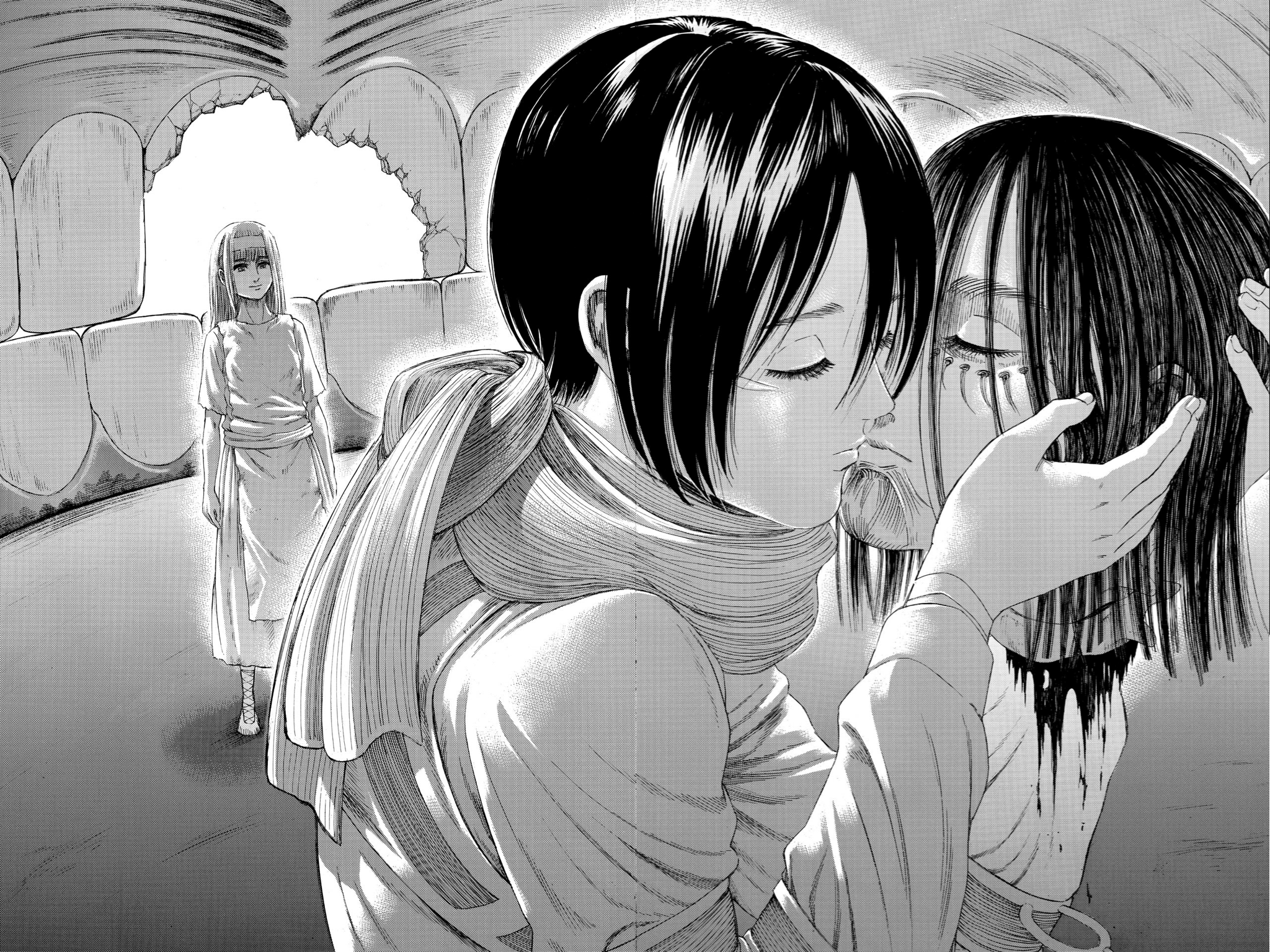 Attack On Titan S Penultimate Chapter Features A First Kiss And A Final Good Bye