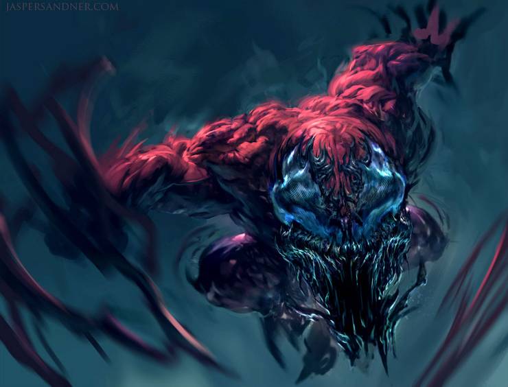 Top 8 Fierce Fanart of CARNAGE that might give you Nightmares! 16 Carnage Fan Art JasperSandner