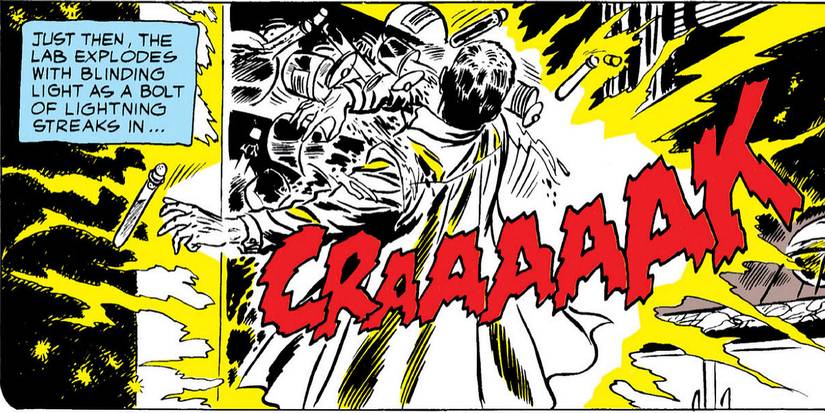 A lightning storm turns Barry Allen into the Flash