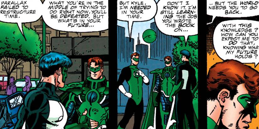 Green Lantern: How Kyle Rayner Met Hal Jordan the First Time
