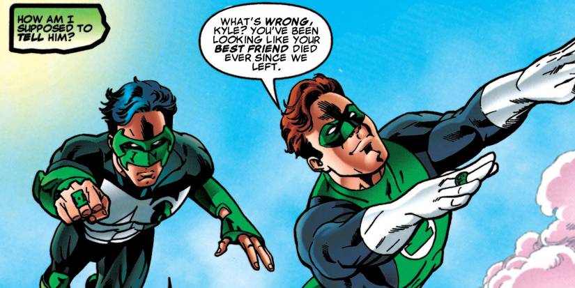Green Lantern: How Kyle Rayner Met Hal Jordan the First Time