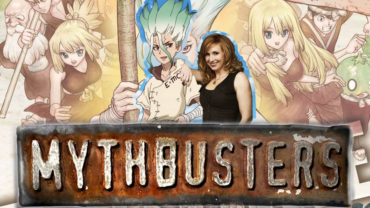 Mythbusters Dr Stone kari byron senku ishigami ruri suika chrome science kingdom ginro kinro kaseki kohaku volume cover feature custom