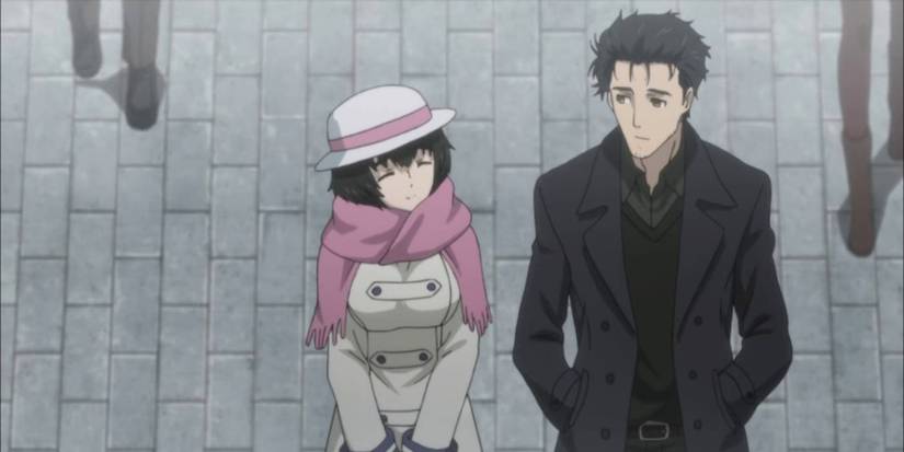 Okabe And Mayuri Steins;Gate Walking Down Street