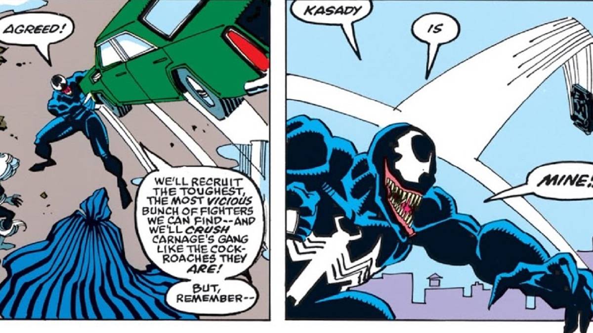 Venom Is So Dedicated To Protecting Innocents That He Just Throws Cars Venom Is So Dedicated To Protecting Innocents That He Just Throws Cars