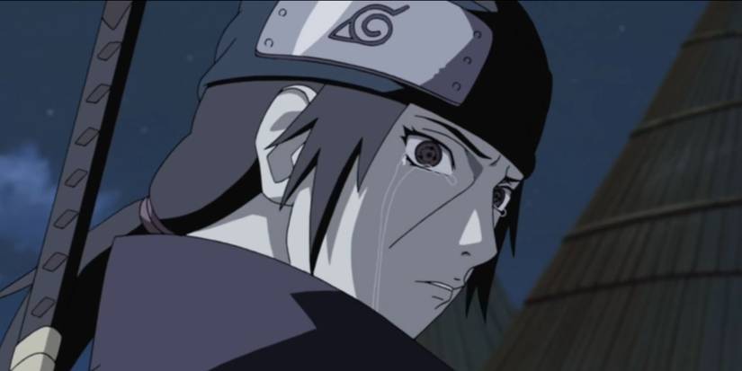 2 young itachi crying