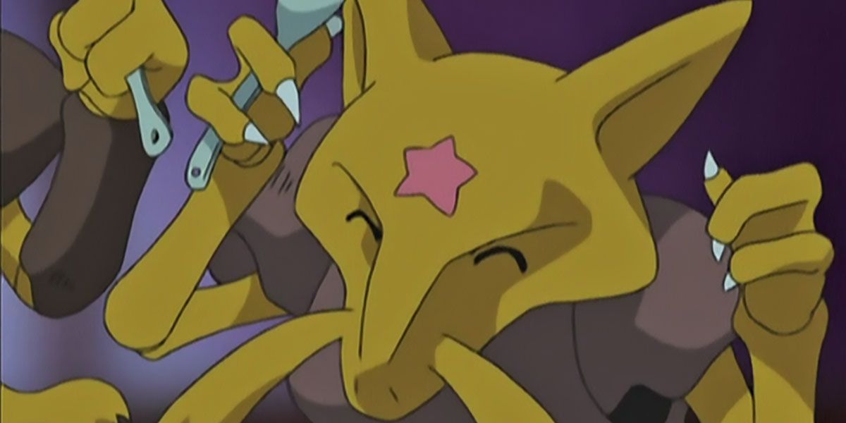 Kadabra is happy in Pokemon