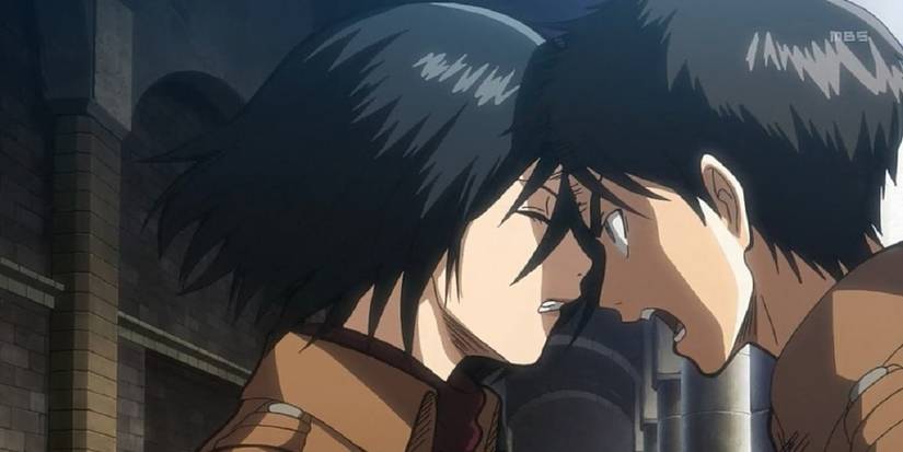 Mikasa Eren headbutt