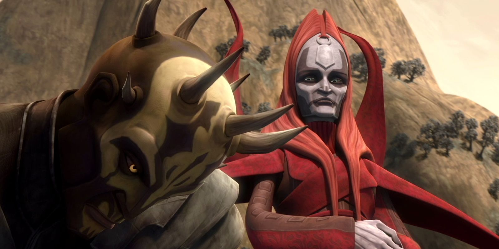Mãe Talzin e Savage Opress em Star Wars: The Clone Wars