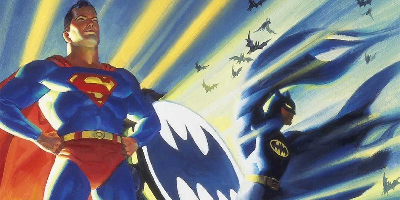 Superman And Batman On The Cover Of World s Finest By Dave Gibbons