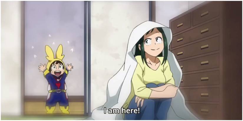 Baby Deku Cosplaying All Might