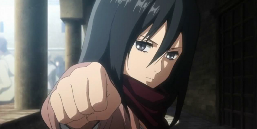 Mikasa Punching Eren