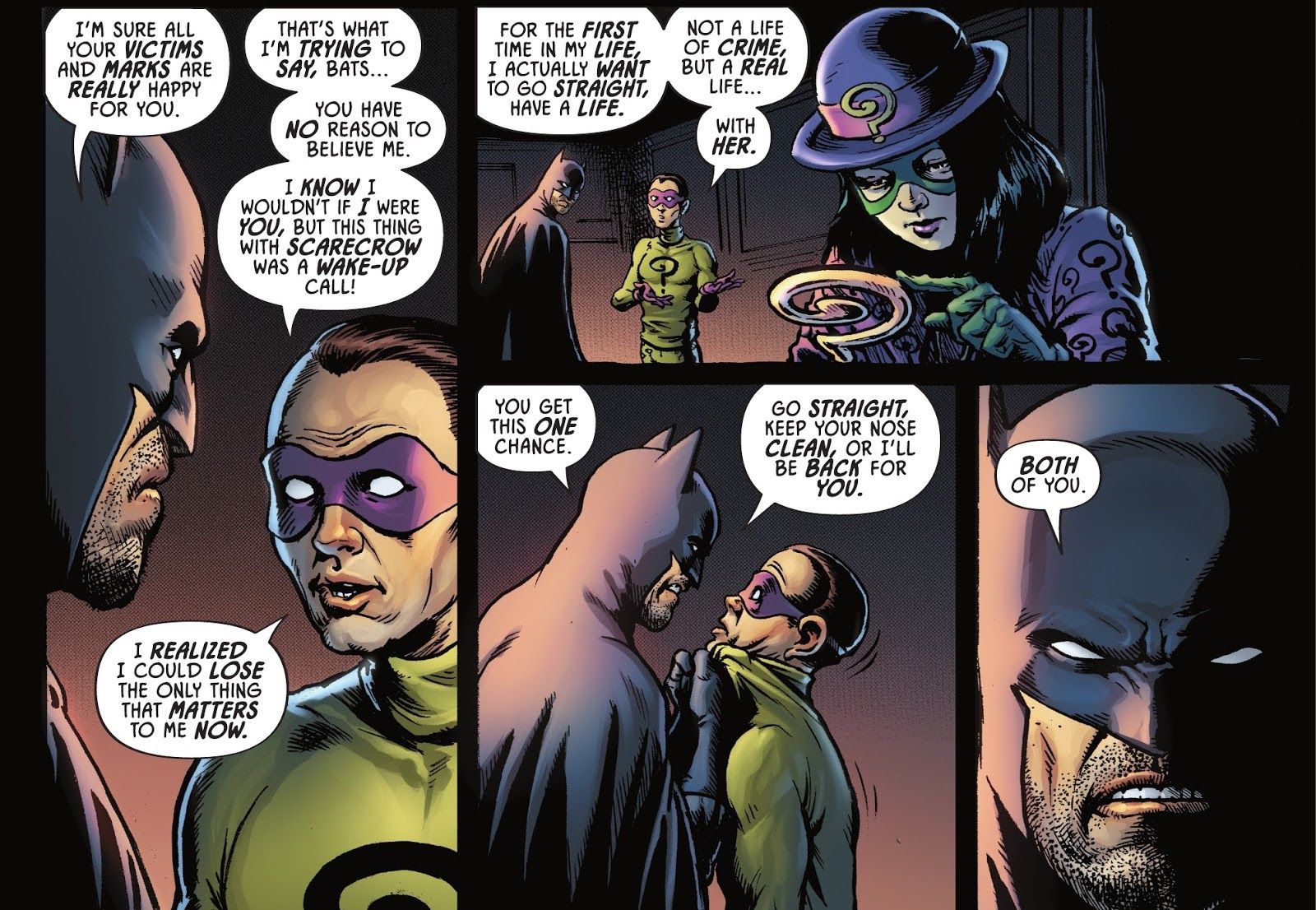 Batman The Riddler Wants To Get Out Of Crime With His New Love Quiz