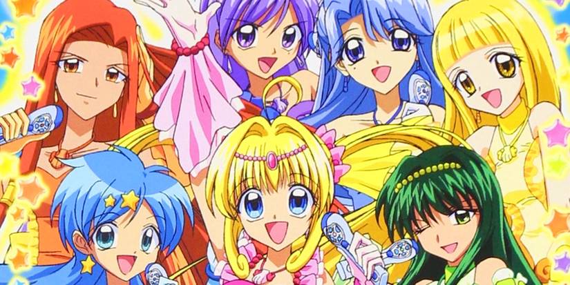 The cast of Mermaid Melody Pichi Pichi Pitch.