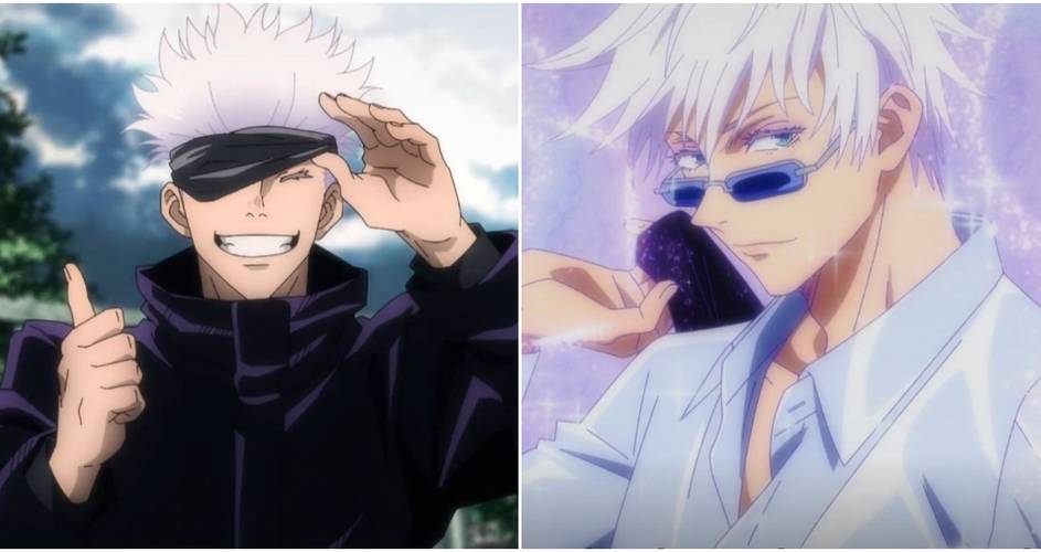 What anime has a blindfolded character?