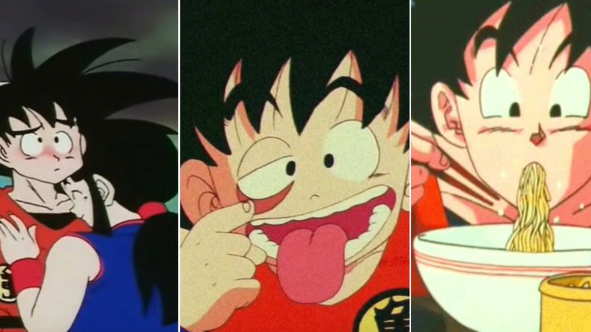 Goku Eating Rice Balls