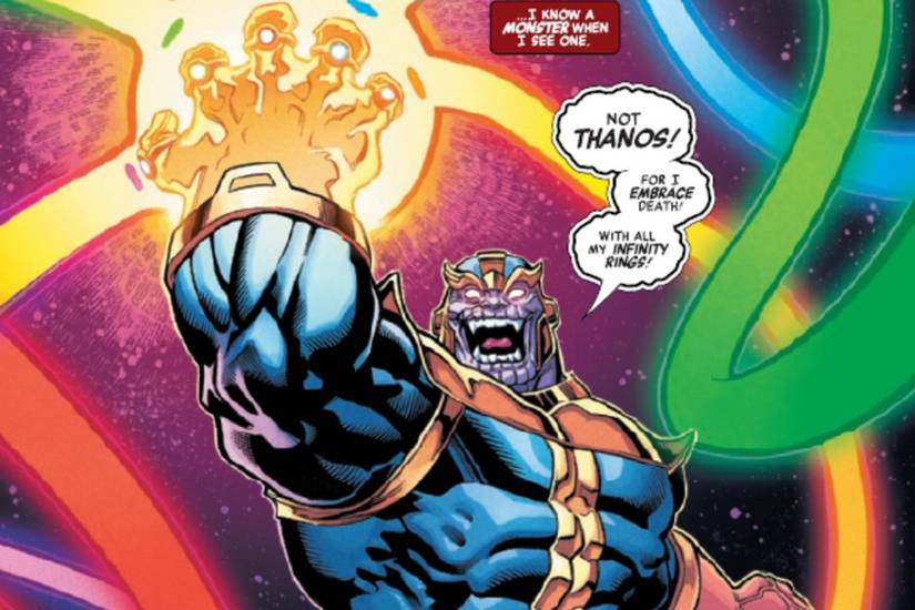 Thanos Fought Marvel’s Green Lantern With a DC Power Ring Infinity Gauntlet
