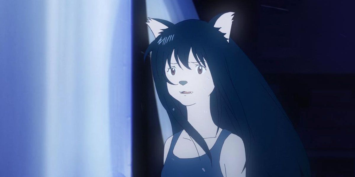 Yuki se transforma no meio do caminho em crianças lobos.