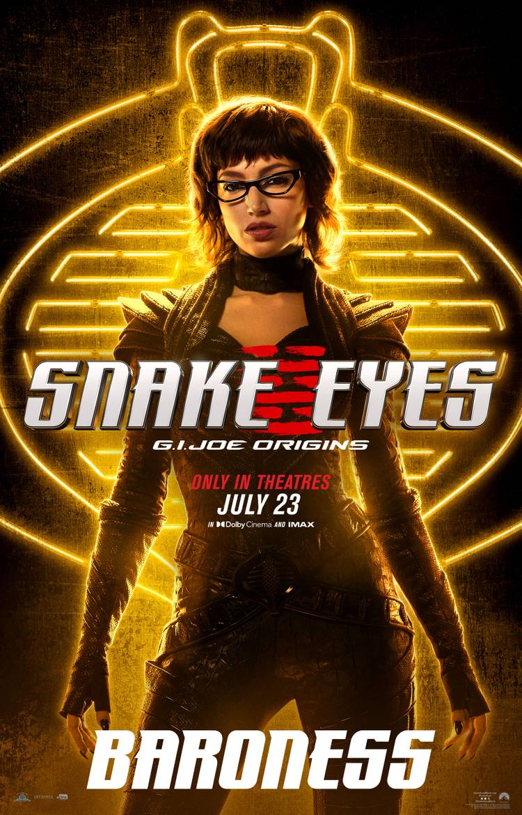 Snake Eyes Character Posters Resurrect a Forgotten G.I. Joe Logo