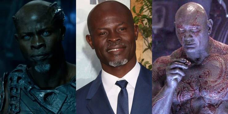 11 Actors Who Auditioned For Different MCU Roles 2 Djimon Honsou, Dave Bautista, Drax