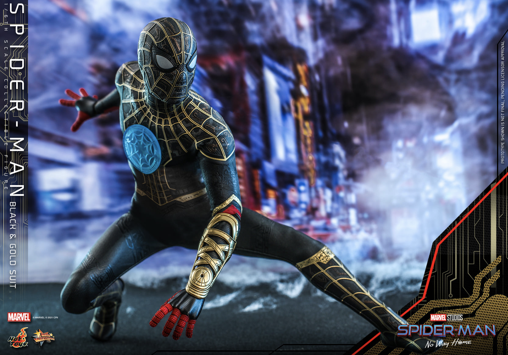 Homem-Aranha:No Way Home's o traje preto atira teia com energia mágica 1