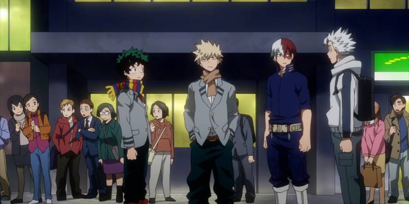 Anime My Hero Academia Shoto Natsuo Brother Rescue Deku Bakugo
