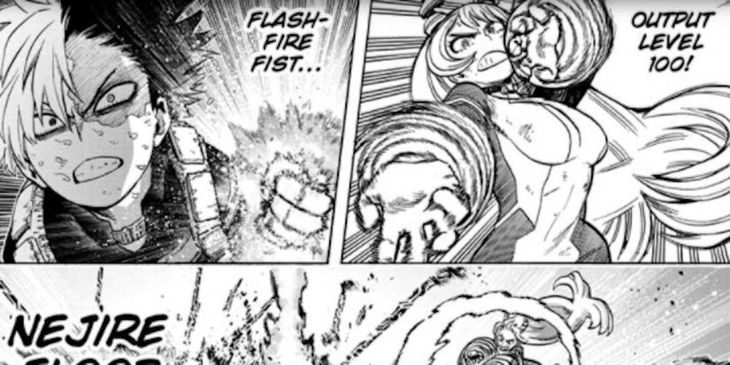 Manga My Hero Academia Shoto Nejire Team Against Dabi