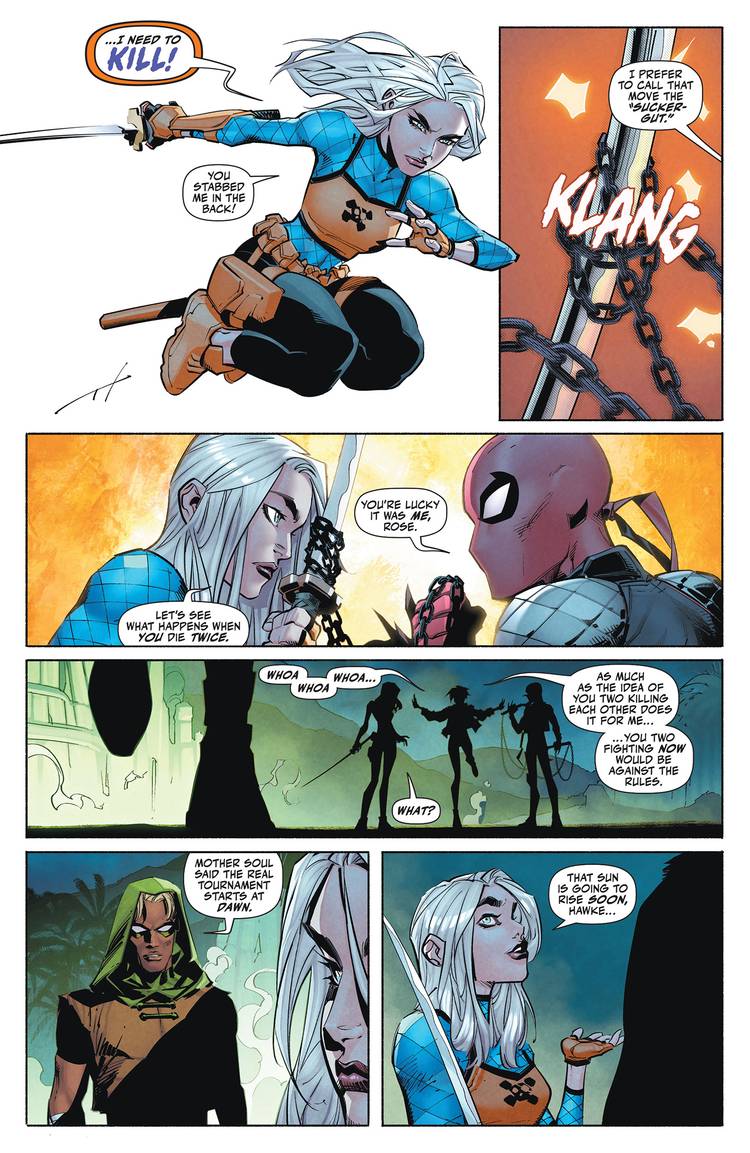 Robin #5 Welcomes Fighters to the Next Level of the Lazarus Tournament