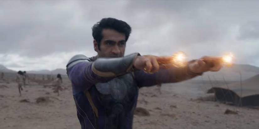 Kingo using energy blasts in Eternals