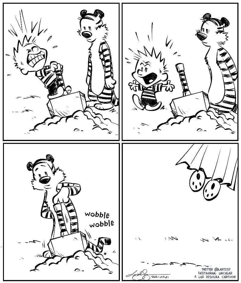 Calvin & Hobbes' Controversial Decal Was Actually Lifted From The Comic