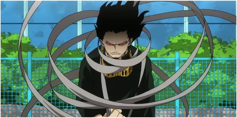 Aizawa from my hero academia using quirk