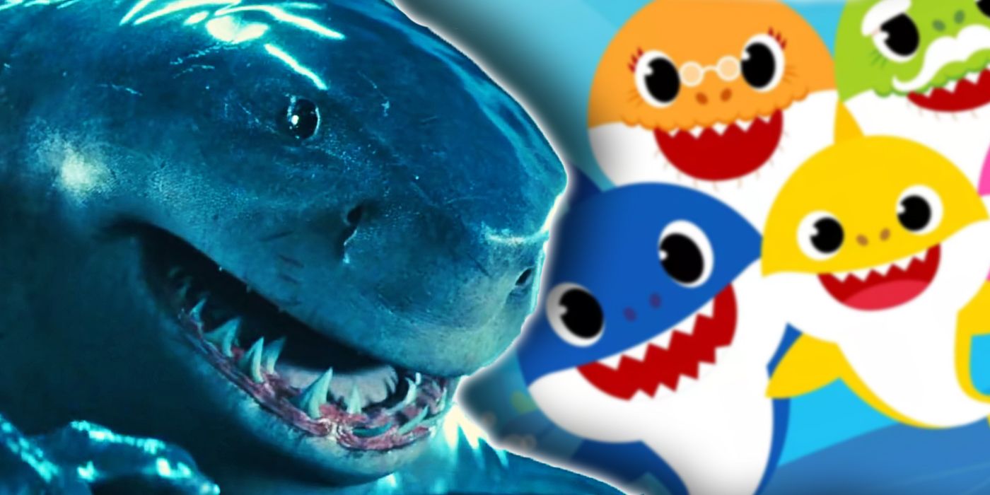 Suicide Squad S King Shark Chomps Into The Baby Shark Meme