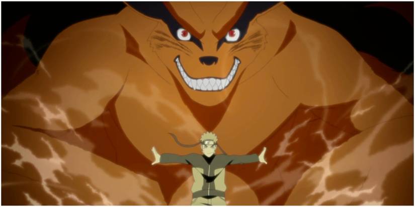 Naruto and Kurama work together