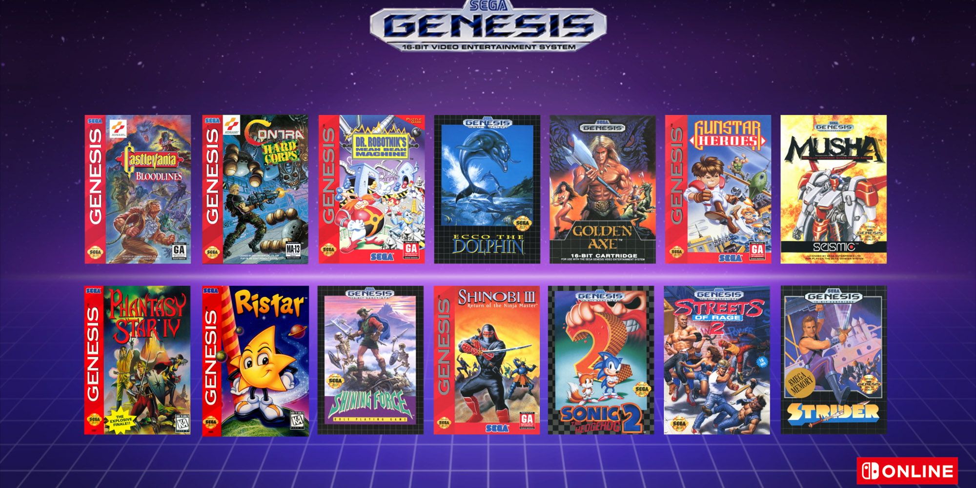 What Games Are Included in Nintendo Switch's Sega Genesis