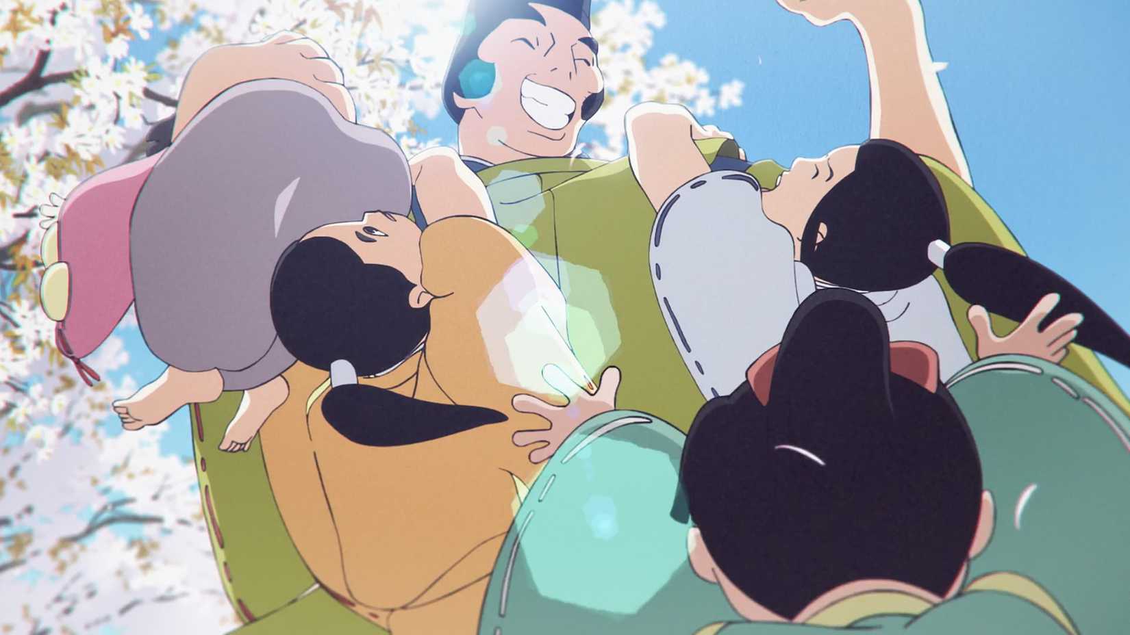 Biwa plays with her family in The Heike Story.