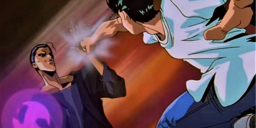 Yusuke versus Sensui from Yu Yu Hakusho