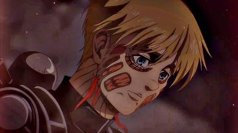 Armin Arlert titan marks from Attack on Titan