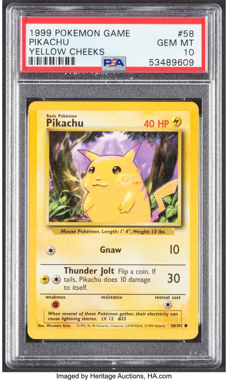 Rare Pikachu Pokémon Trading Card Sells Big at Auction