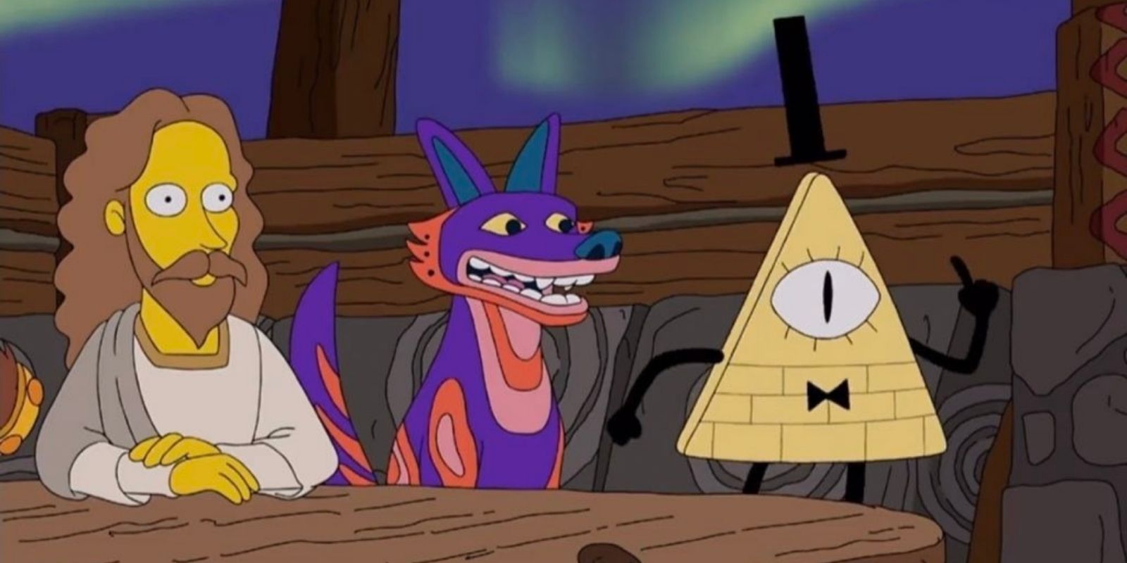 Gravity Falls Bill Cipher Guest Stars on The Simpsons