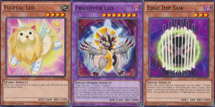 Fluffal Leo Frightfur Leo and Edge Imp Saber Yugioh