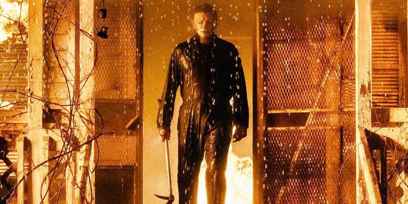 Michael Myers escapes a fire in Halloween Kills